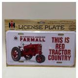 New Farmall License Plate
