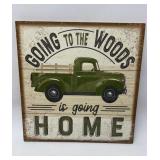 New Wood Decor Sign - Old Truck 14 x 14