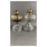 2 Vintage Oil Lamps 11'