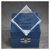 Boeing national quality award Crystal paperweight