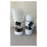 2 New Viizzii Vases 8' & 9.25ï¿½