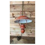 Vintage Toleware Swag Lamp