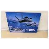 Metal NAVY Sign 17 x 12