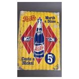 Pepsi Metal Sign 16 x 11