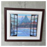 Mystic Mountain abstract print 6/350 signed