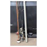 Fishing rod reel sets, metal rod holder