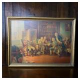 Signed George hinke French Indian war print