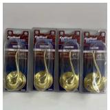 4 New Kwikset Maximum Brass Door Levers