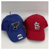 2 New Hats - Blues & Cardinals