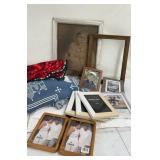 Misc Lot - Fram s, Linens, Throw Blanket etc