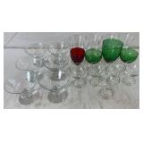 Candlewick, Bubblefoot etc Glassware Lot