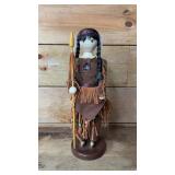 14' Native American wooden nutcracker
