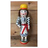 14' wooden lady w/ dog nutcracker