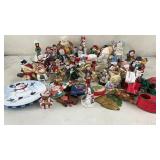 Large Christmas Figurines and More Lot