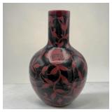 12' Art Deco style pottery bulb vase