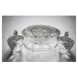 Misc Star of David glassware lot
