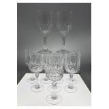 10 crystal stems 6 1/2' tall