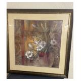 Framed Floral Art 33 x 33
