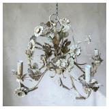 20' MC metal floral 5 light chandelier