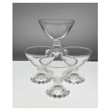 4 imperial candlewick glass 4' sherberts