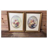 2 Signed M.DcCamp floral prints