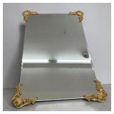 MC ornate corner beveled glass mirror