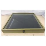 Wood / Glass Display Case 27 x 27 x 3.5