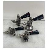 4 Micro Matic Beer Keg Couplers Taps