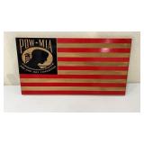 POW-MIA Wood Sign 18.5 x 10