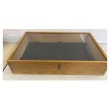 Last he Wood Display Case 36 x 24 x 7