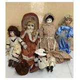 Porcelain Dolls lot
