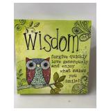 Wisdom Canvas Wall Hanging 12 x 12
