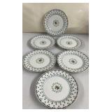 6 Ceralene Raynaud Limoges Lafayette Salad Plates