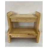 Wood Step Stool 13.5 x 14.5 x 10.5
