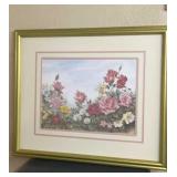 Haynes Sign / Numbered Framed Floral Art