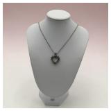 Sterling crystal rhinestone necklace Italy