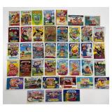Large lot of garbage pail kids trading cards