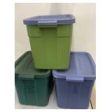 3 Totes with Lids