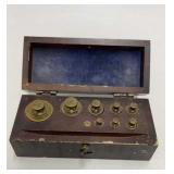 Vintage Brass Scale Weights