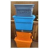 4 Totes with Lids