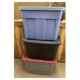 3 Totes with Lids