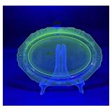 Hazel atlas uranium Florentine platter