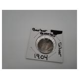 1904 Silver Barber Quarter