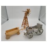Wooden Wagons & Windmill