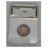 1932-D Washington Quarter - THE KEY DATE