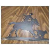 Metal Art Cowboy Calf Roper