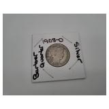 1908-O Silver Barber Quarter