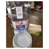 Pet Feeder and Bath & Brush Set