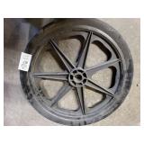 2 hard plastic cart tires - NEW