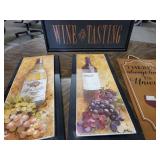 Wine Lovers wall decor 4 pcs